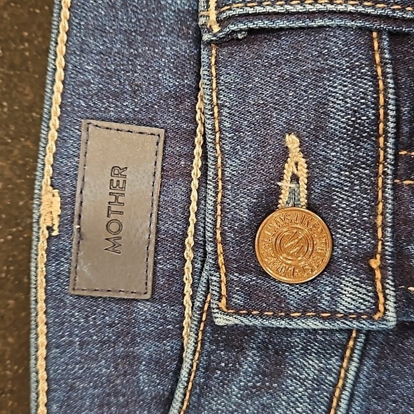 💕MOTHER💕 The Hustler Roller Heel Jeans ~ Small Pleasures 32 NWT - Picture 13 of 16